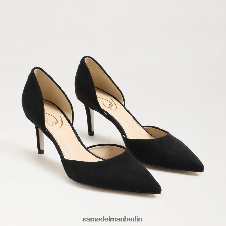 Sam Edelman Viv-Pumpe mit spitzer Zehenpartie Frauen schwarzes Wildleder Schuhwerk 2P8JNV367 - Image 1