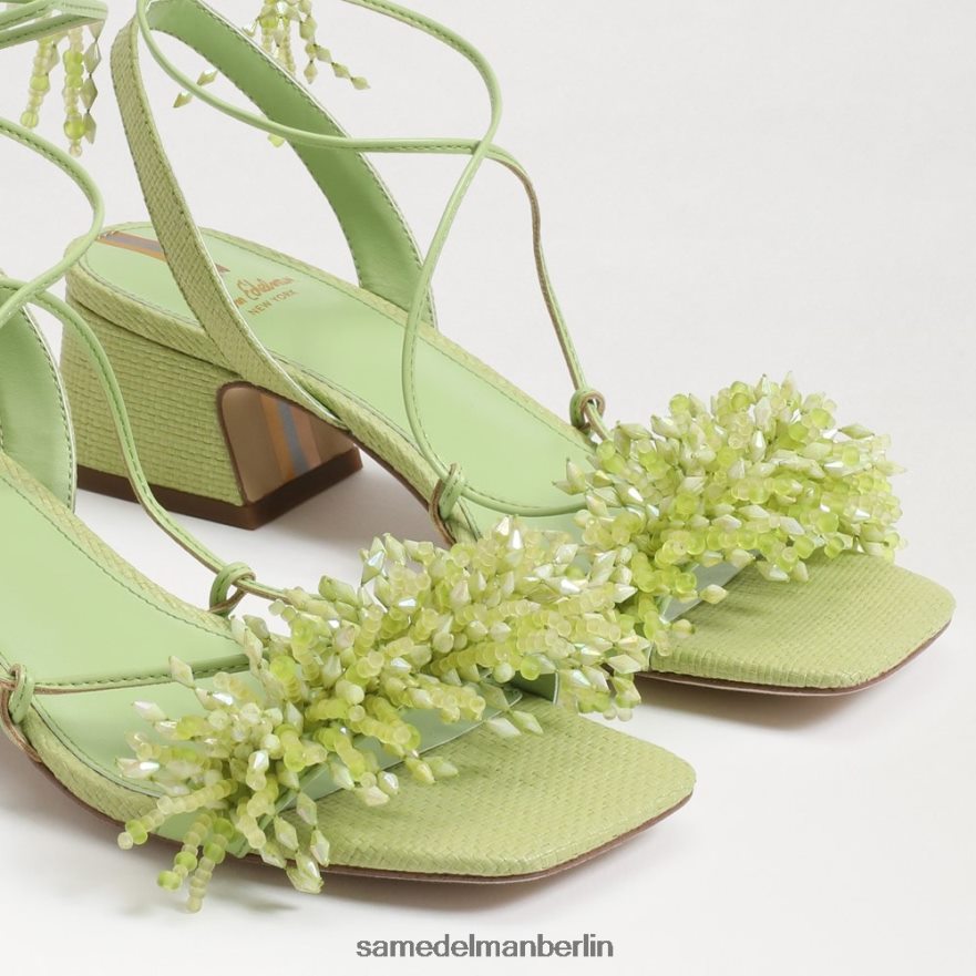 Sam Edelman Walda Perlen-Sandale mit Blockabsatz Frauen Sommerbirne Schuhwerk 2P8JNV63 - Image 7