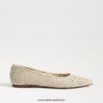 Sam Edelman Wanda spitze Zehenpartie flach Frauen Elfenbein Schuhwerk 2P8JNV477 - Image 2
