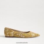 Sam Edelman Wanda spitze Zehenpartie flach Frauen Kurkuma Schuhwerk 2P8JNV476 - Image 2