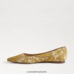 Sam Edelman Wanda spitze Zehenpartie flach Frauen Kurkuma Schuhwerk 2P8JNV476 - Image 4