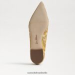 Sam Edelman Wanda spitze Zehenpartie flach Frauen Kurkuma Schuhwerk 2P8JNV476 - Image 6