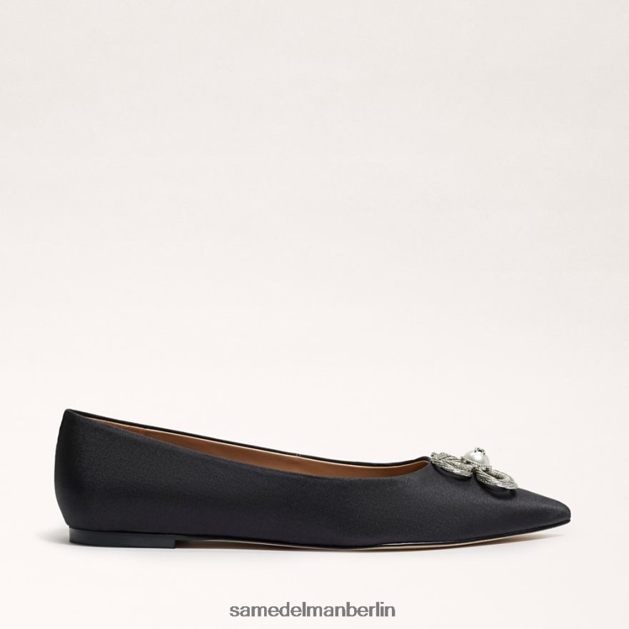 Sam Edelman Wanda Tour spitze Zehenpartie flach Frauen schwarzer Stoff Schuhwerk 2P8JNV271 - Image 2
