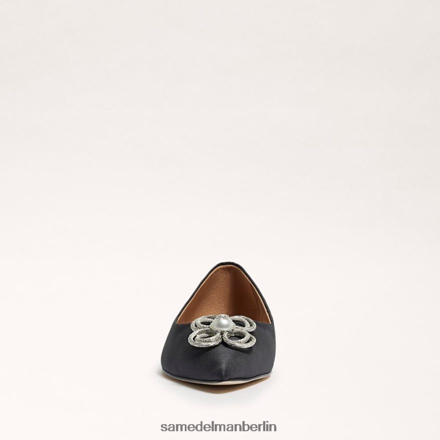Sam Edelman Wanda Tour spitze Zehenpartie flach Frauen schwarzer Stoff Schuhwerk 2P8JNV271 - Image 3