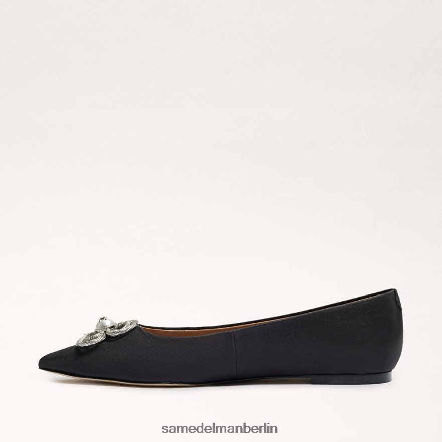 Sam Edelman Wanda Tour spitze Zehenpartie flach Frauen schwarzer Stoff Schuhwerk 2P8JNV271 - Image 4