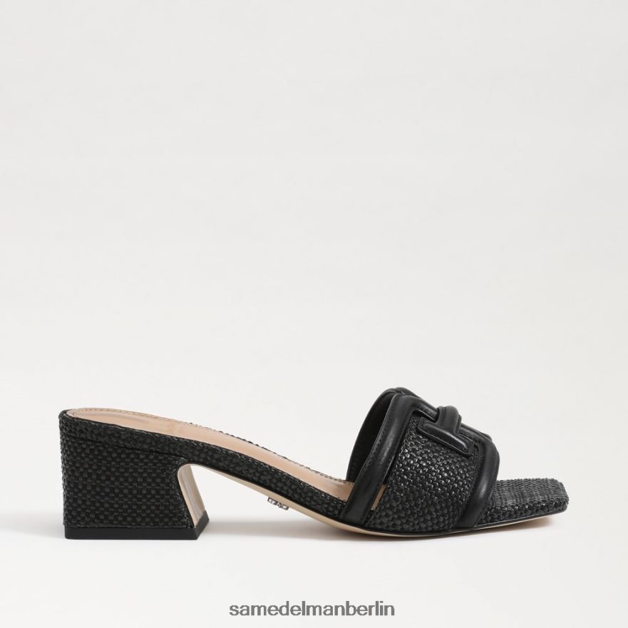 Sam Edelman Waylon-Slipper mit Blockabsatz Frauen schwarzes Gewebe Schuhwerk 2P8JNV346 - Image 2