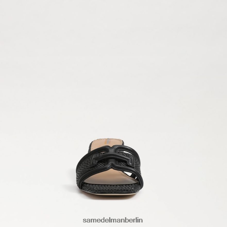 Sam Edelman Waylon-Slipper mit Blockabsatz Frauen schwarzes Gewebe Schuhwerk 2P8JNV346 - Image 3