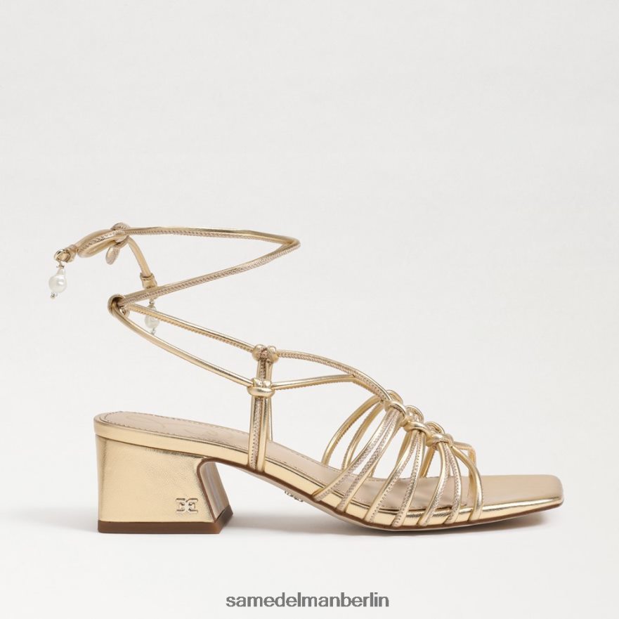 Sam Edelman Westley Schnürsandale mit Blockabsatz Frauen Bernstein Gold Schuhwerk 2P8JNV399 - Image 2