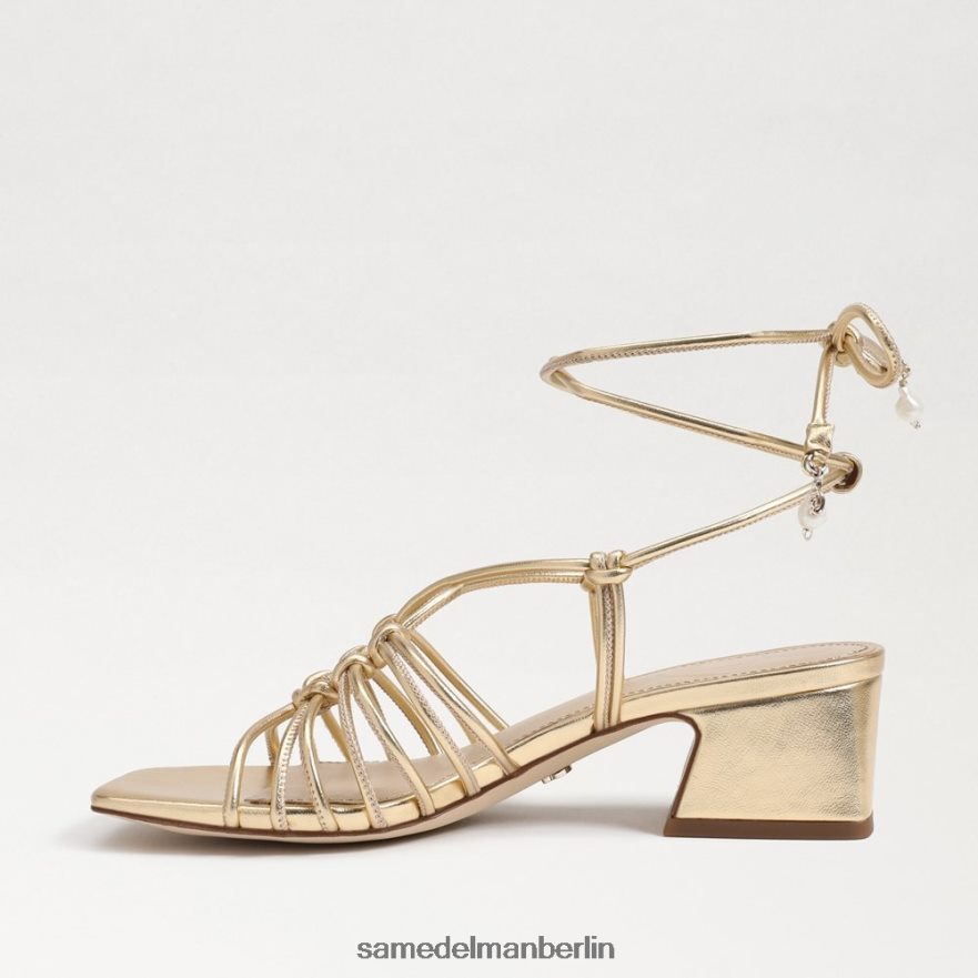 Sam Edelman Westley Schnürsandale mit Blockabsatz Frauen Bernstein Gold Schuhwerk 2P8JNV399 - Image 4