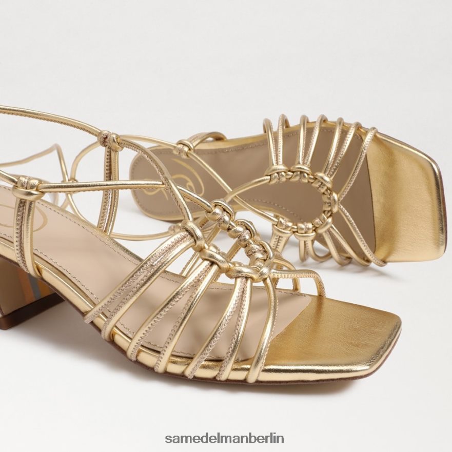 Sam Edelman Westley Schnürsandale mit Blockabsatz Frauen Bernstein Gold Schuhwerk 2P8JNV399 - Image 7