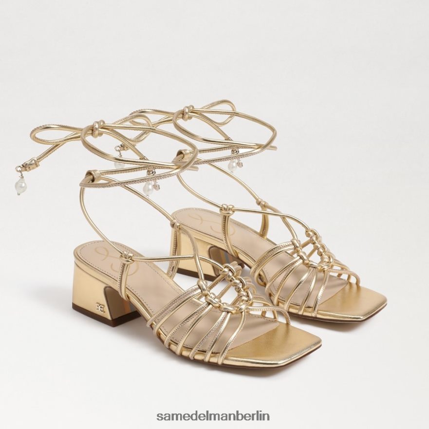 Sam Edelman Westley Schnürsandale mit Blockabsatz Frauen Bernstein Gold Schuhwerk 2P8JNV399 - Image 1