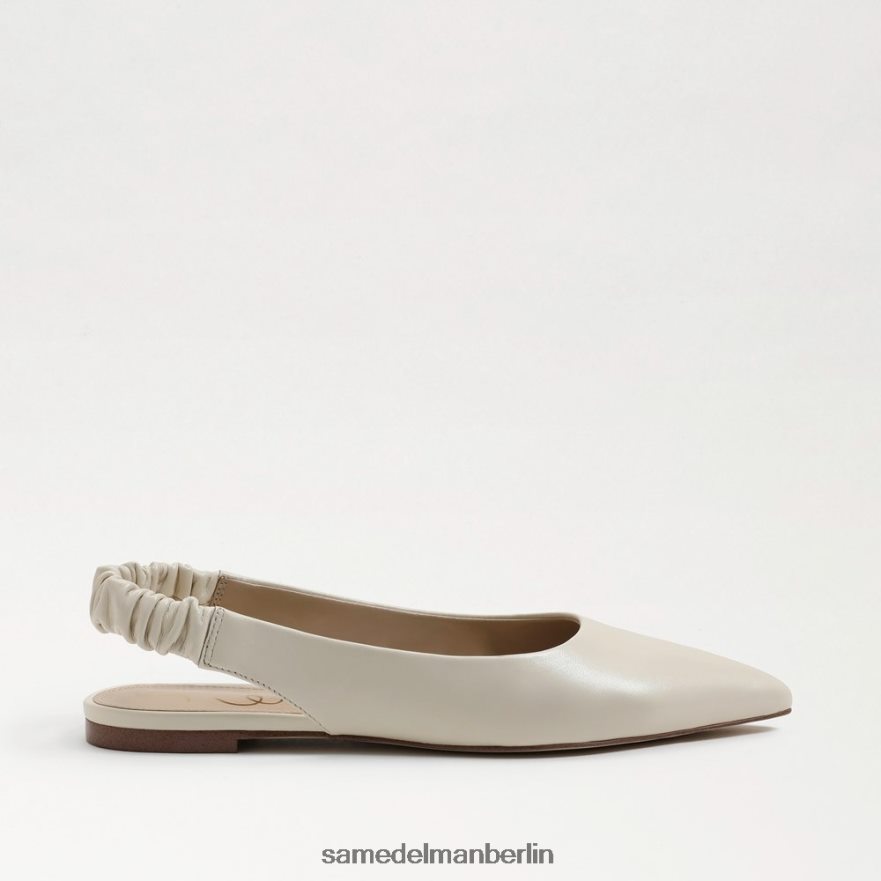 Sam Edelman Whitney Slingback, spitze Zehenpartie, flach Frauen modernes elfenbeinfarbenes Leder Schuhwerk 2P8JNV737 - Image 2
