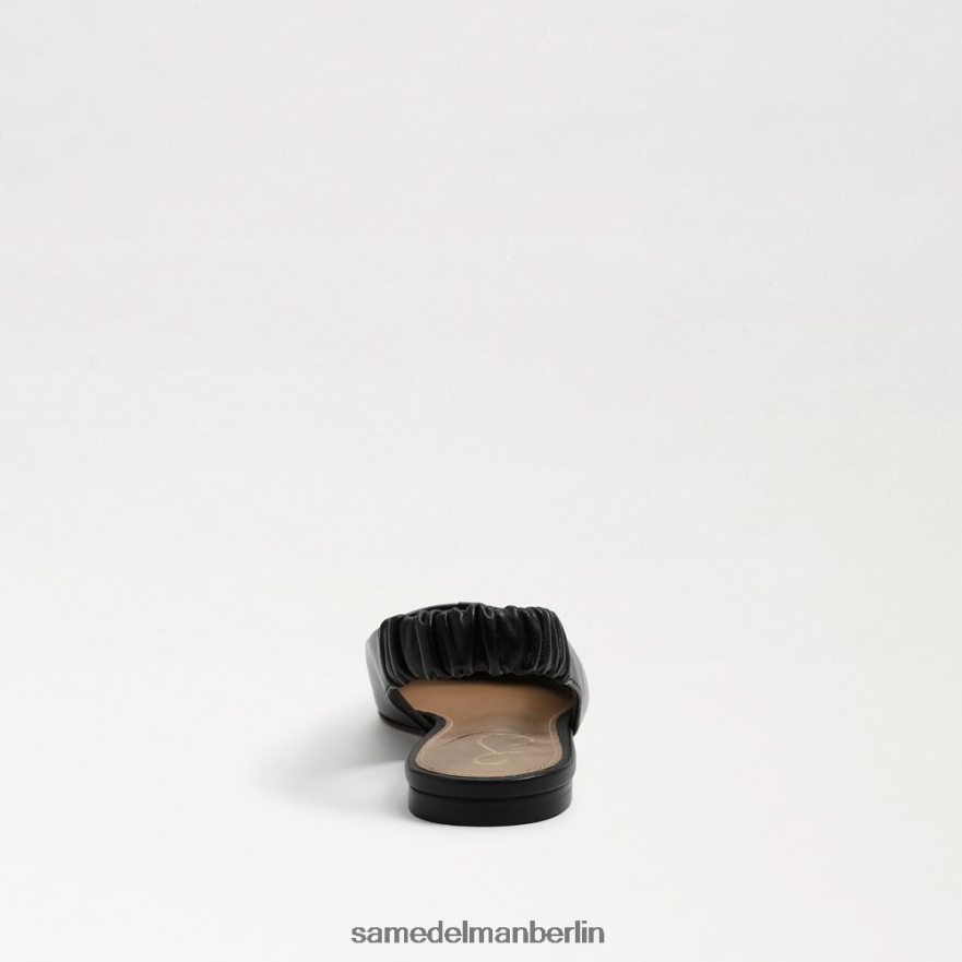 Sam Edelman Whitney Slingback, spitze Zehenpartie, flach Frauen schwarzes Leder Schuhwerk 2P8JNV736 - Image 5