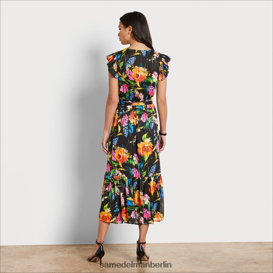 Sam Edelman Wickel-Midikleid mit Blumenmuster Frauen schwarz-multi Bekleidung 2P8JNV1098 - Image 4