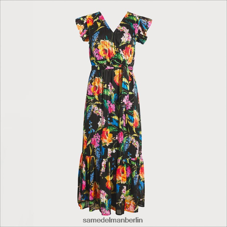 Sam Edelman Wickel-Midikleid mit Blumenmuster Frauen schwarz-multi Bekleidung 2P8JNV1098 - Image 5