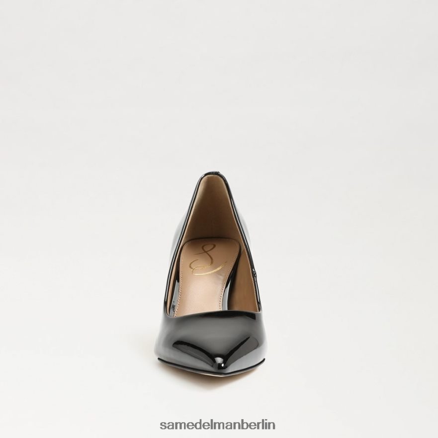 Sam Edelman Wiener Kitten-Heel-Pumpe Frauen schwarzes Lackleder Schuhwerk 2P8JNV213 - Image 3