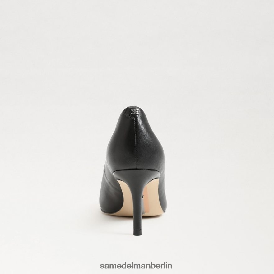 Sam Edelman Wiener Kitten-Heel-Pumpe Frauen schwarzes Leder Schuhwerk 2P8JNV209 - Image 5