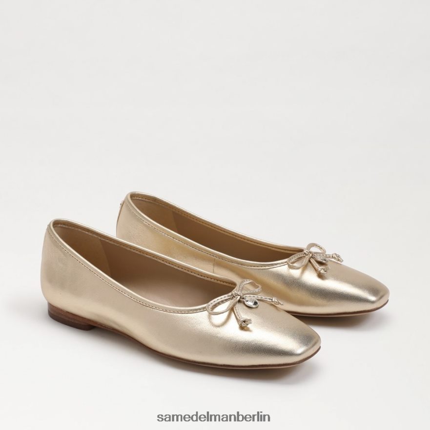sam_edelman_wiese_ballerina_frauen_gold_blatt_schuhwerk_2p8jnv172.jpg Sam Edelman Wiese Ballerina Frauen Gold Blatt Schuhwerk 2P8JNV172 - Image 1