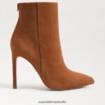Sam Edelman Wrenley Bootie-Absatz Frauen Grenzbraunes Wildleder Schuhwerk 2P8JNV832 - Image 2