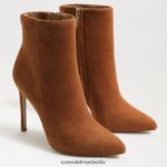 Sam Edelman Wrenley Bootie-Absatz Frauen Grenzbraunes Wildleder Schuhwerk 2P8JNV832