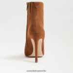 Sam Edelman Wrenley Bootie-Absatz Frauen Grenzbraunes Wildleder Schuhwerk 2P8JNV832 - Image 5