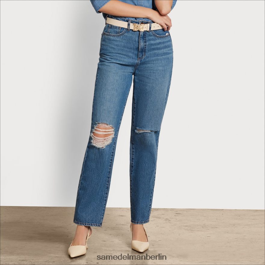 Sam Edelman Yaro-90er-Jahre-Hose mit hohem Bund Frauen Horizont Bekleidung 2P8JNV1201 - Image 3