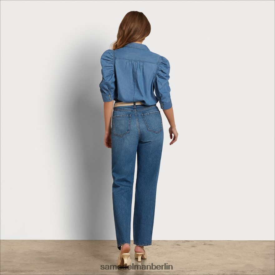 Sam Edelman Yaro-90er-Jahre-Hose mit hohem Bund Frauen Horizont Bekleidung 2P8JNV1201 - Image 4