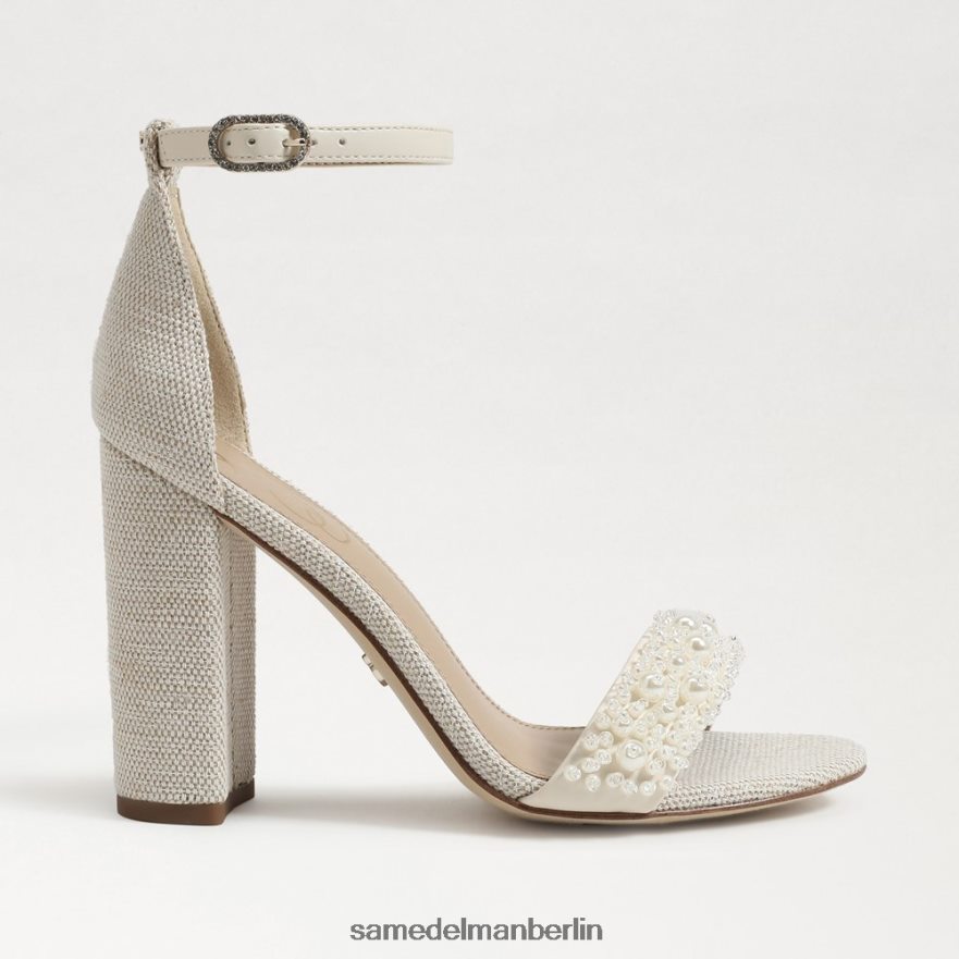 Sam Edelman Yaro Perla Sandale mit Blockabsatz Frauen modernes Elfenbein Schuhwerk 2P8JNV618 - Image 2
