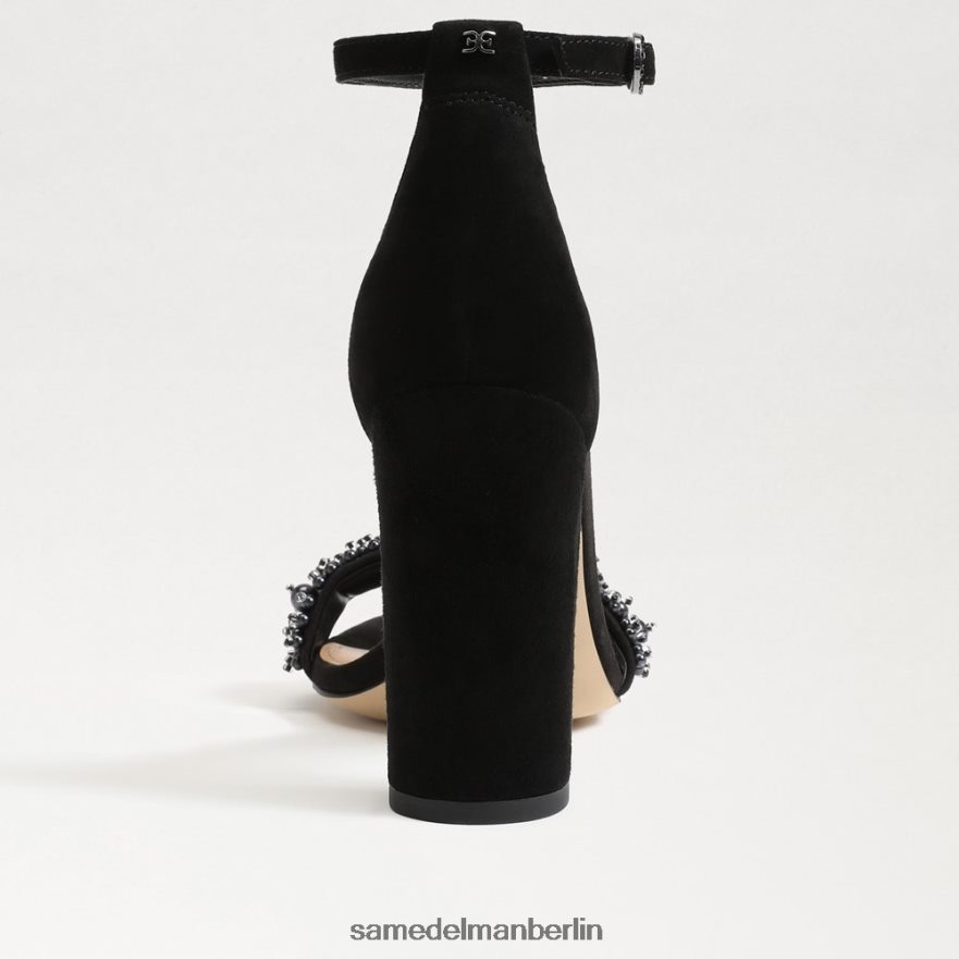 Sam Edelman Yaro Perla Sandale mit Blockabsatz Frauen schwarzes Wildleder Schuhwerk 2P8JNV619 - Image 5