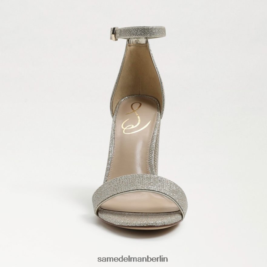 Sam Edelman Yaro-Sandale mit Blockabsatz Frauen hellgoldenes Netz Schuhwerk 2P8JNV319 - Image 3