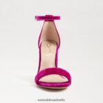 Sam Edelman Yaro-Sandale mit Blockabsatz Frauen Himbeersamt Schuhwerk 2P8JNV318 - Image 3