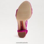 Sam Edelman Yaro-Sandale mit Blockabsatz Frauen Himbeersamt Schuhwerk 2P8JNV318 - Image 6