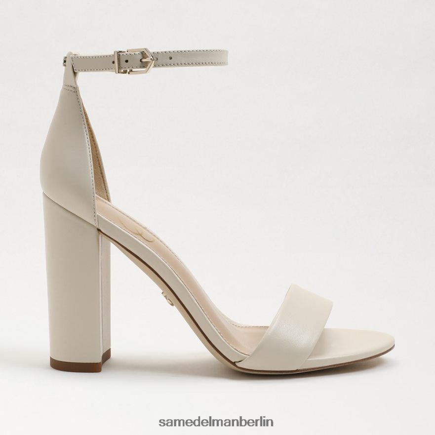 Sam Edelman Yaro-Sandale mit Blockabsatz Frauen modernes elfenbeinfarbenes Leder Schuhwerk 2P8JNV329 - Image 2