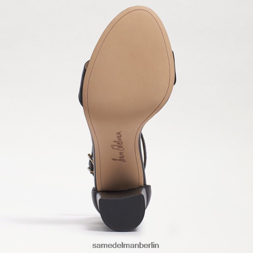 Sam Edelman Yaro-Sandale mit Blockabsatz Frauen schwarzes Leder Schuhwerk 2P8JNV325 - Image 6
