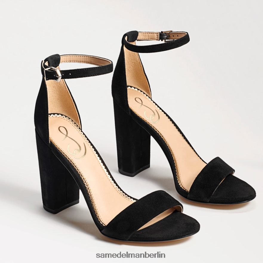 Sam Edelman Yaro-Sandale mit Blockabsatz Frauen schwarzes Wildleder Schuhwerk 2P8JNV338 - Image 1