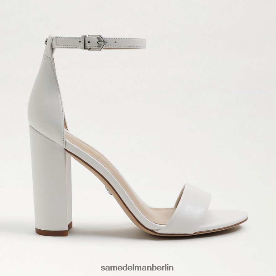 Sam Edelman Yaro-Sandale mit Blockabsatz Frauen strahlend weißes Leder Schuhwerk 2P8JNV328 - Image 2