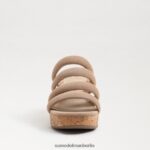 Sam Edelman Yuki-Plateau-Keilabsatz Frauen goldenes Karamell Schuhwerk 2P8JNV688 - Image 3