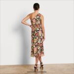 Sam Edelman 1-Schulter-Midikleid mit Blumenstickerei Frauen Pfirsich-Multi Bekleidung 2P8JNV1073 - Image 4