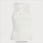 Sam Edelman Abril Pullover Tank Frauen Gardenie Bekleidung 2P8JNV1194 - Image 5