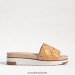 Sam Edelman Adaley gewebte Slide-Sandale Frauen natürliches Sandleder Schuhwerk 2P8JNV753 - Image 2