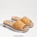 Sam Edelman Adaley gewebte Slide-Sandale Frauen natürliches Sandleder Schuhwerk 2P8JNV753