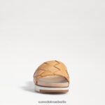 Sam Edelman Adaley gewebte Slide-Sandale Frauen natürliches Sandleder Schuhwerk 2P8JNV753 - Image 3