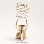 Sam Edelman Adrian Riemchen-Stiletto Frauen Bernstein Gold Schuhwerk 2P8JNV268 - Image 5