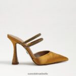 Sam Edelman Agustina Mule-Pumpe Frauen goldgelber Satin Schuhwerk 2P8JNV955 - Image 2