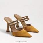 Sam Edelman Agustina Mule-Pumpe Frauen goldgelber Satin Schuhwerk 2P8JNV955