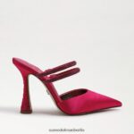 Sam Edelman Agustina Mule-Pumpe Frauen kräftiger Fuchsia-Satin Schuhwerk 2P8JNV954 - Image 2
