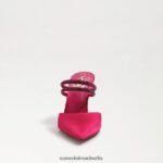 Sam Edelman Agustina Mule-Pumpe Frauen kräftiger Fuchsia-Satin Schuhwerk 2P8JNV954 - Image 3