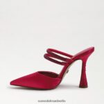 Sam Edelman Agustina Mule-Pumpe Frauen kräftiger Fuchsia-Satin Schuhwerk 2P8JNV954 - Image 4