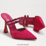 Sam Edelman Agustina Mule-Pumpe Frauen kräftiger Fuchsia-Satin Schuhwerk 2P8JNV954 - Image 7