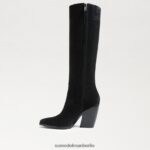 Sam Edelman Annabel kniehoher Stiefel Frauen schwarzes Wildleder Schuhwerk 2P8JNV859 - Image 4